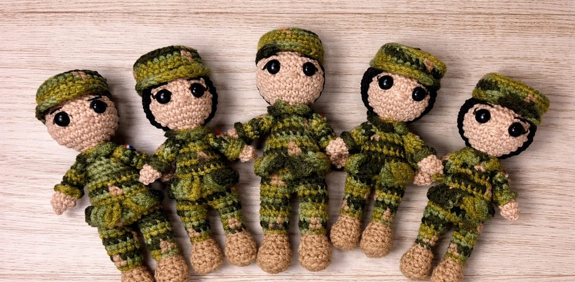 Patrón Amigurumi de Militar